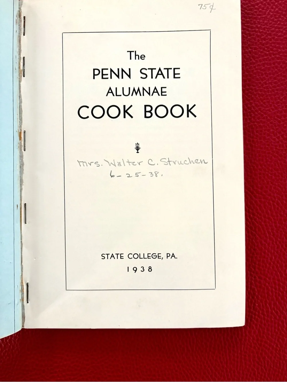Rare  Penn State Alumnae Cook Book circa 1938 in great condition! -